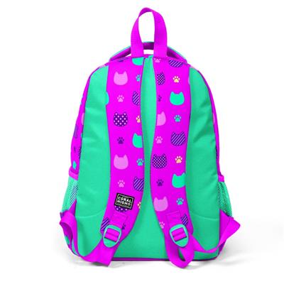 Coral High İlkokul Okul Sırt Çantası ve Beslenme Çantası Seti -Sevimli Kediler Kız Çocuk
