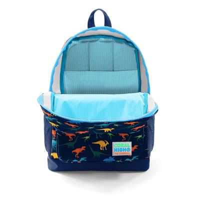Coral High İlkokul Sırt Çantası ve Beslenme Çantası Seti - Mavi Dinazor Erkek Çocuk