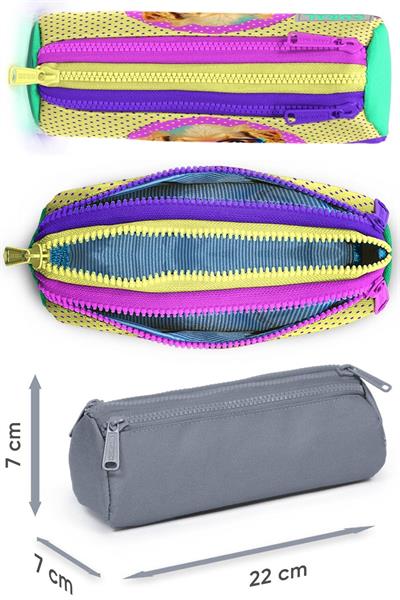 Coral High İlkokul Sırt Çantası ve Kalemlik Seti - Sarı Pembe Sevimli Köpek - Kız Çocuk