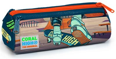 Coral High İlkokul Sırt Çantası ve Kalemlik Seti - Kaykay - Erkek Çocuk
