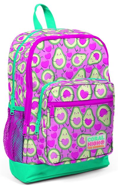 Coral High İlkokul Sırt Çantası ve Kalemlik Seti - Pembe Avakado - Kız Çocuk