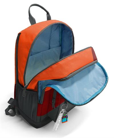 Coral High İlkokul ve Ortaokul Sırt Çantası 23692 - Erkek Çocuk, Turuncu Bordo Gri Renkli, Dört Bölmeli