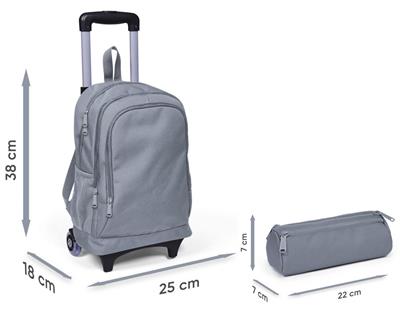 Coral High Işıklı Tekerlekli Erkek Çocuk, Lacivert Mavi Grafiti Baskılı, İlkokul Çekçek Çanta ve Kalemlik Seti