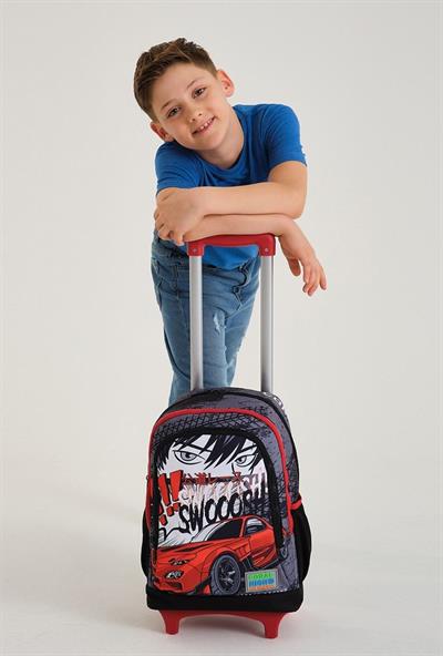 Coral High Işıklı Tekerlekli Yarış Çekçek Okul ve Seyahat Çantası