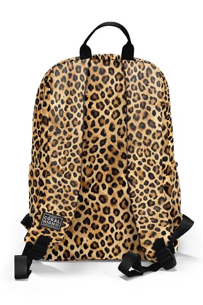 Coral High Kahverengi Leopar Desenli 3lü Okul Çanta Seti SET0123681 - Kız