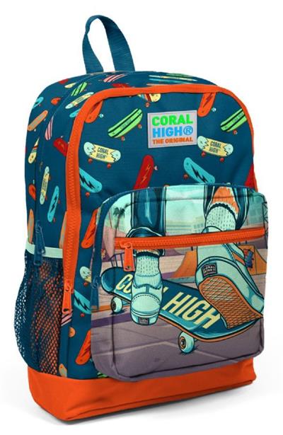 Coral High Kaykay Baskılı Erkek 3lü İlkokul Çanta Seti