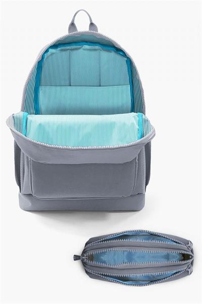 Coral High Kids Koyu Gri Kırmızı Uzay Desenli 2li Okul Çanta Seti - Erkek Çocuk