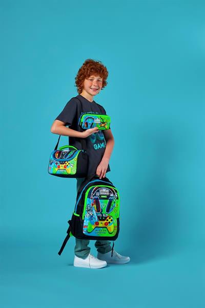 Coral High Kids Kulaklık Game Desenli 3lü Okul Çanta Seti SET0123667