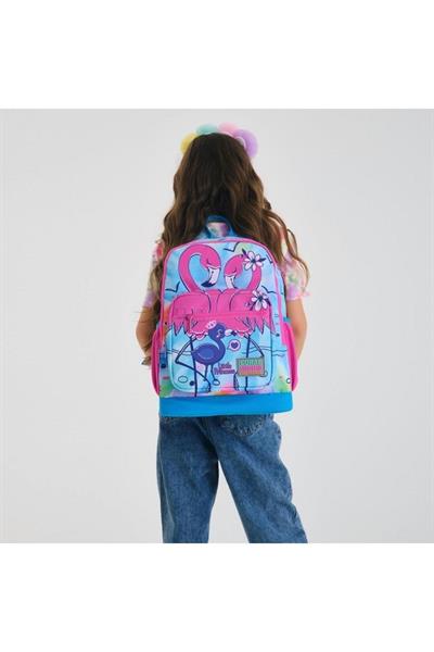 Coral High Kids Mavi Pembe Flamingo Desenli 2li Okul Çanta Seti - Kız Çocuk
