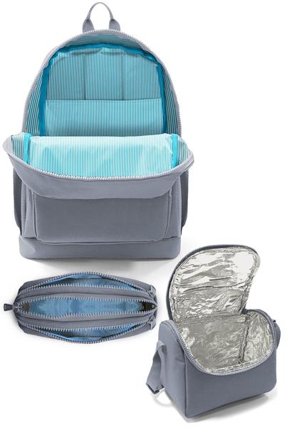 Coral High Kids Mavi Su Yeşili Denizatı Desenli 3lü Okul Çanta Seti SET0123772 - Kız