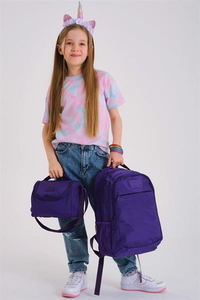 Coral High Kids Mor 3lü Okul Çanta Seti - İlkokul Çanta Takımı - Kız Çocuk