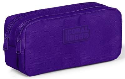 Coral High Kids Mor İlkokul Çantası ve Kalemlik Seti - USB Soketli