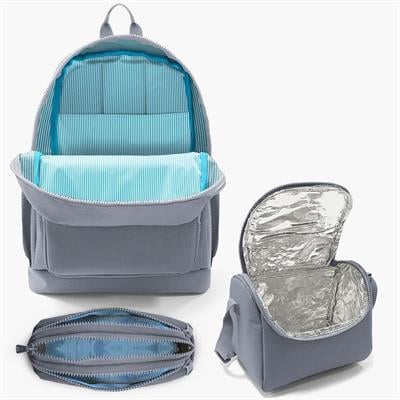 Coral High Kids Mor Pembe Kaktüs Desenli 3lü Okul Çanta Seti