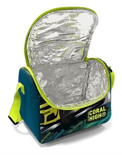 Coral High Kids Nefti Fosforlu Sarı Araba Desenli 3lü Okul Çanta Seti - Erkek Çocuk