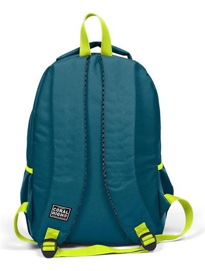 Coral High Kids Nefti Fosforlu Sarı Araba Desenli 3lü Okul Çanta Seti - Erkek Çocuk