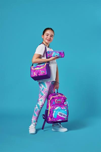 Coral High Kids Pembe Mor Voleybol Desenli 3lü Okul Çanta Seti SET0123761