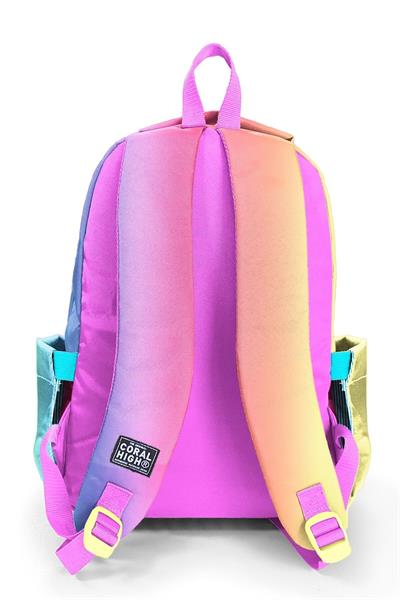 Coral High Kids Renk Geçişli Desenli 3lü Okul Çanta Seti SET0123668 - Kız
