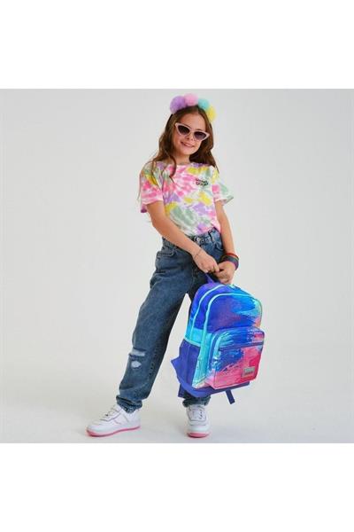 Coral High Kids Renkli Airbrush Desenli Desenli 2li Okul Çanta Seti - Kız Çocuk
