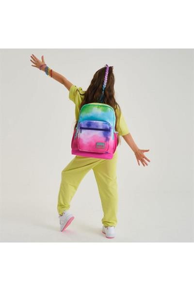 Coral High Kids Renkli Batik Desenli 2li Okul Çanta Seti - Kız Çocuk