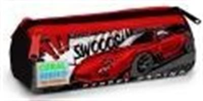 Coral High Kids Siyah Kırmızı Anime Araba Desenli 3lü Okul Çanta Seti - Erkek Çocuk