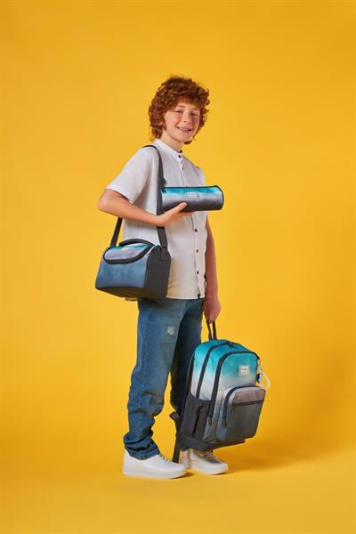 Coral High Kids Turkuaz Gri Batik 3lü Okul Çanta Seti SET0123768