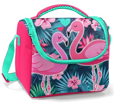 Coral High Kırmızı Yeşil Flamingolar Kız İlkokul Beslenme Çantası