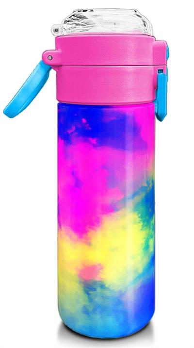 Coral High Kız Çocuk 500 ml Okul ve Günlük Paslanmaz Çelik Termos - Çok Renkli Batik - Sızdırmaz 31958