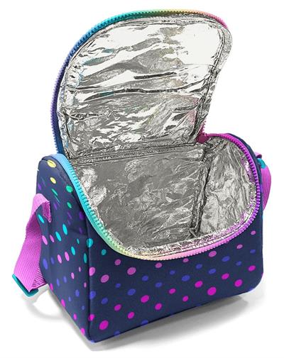 Coral High Kız Çocuk Beslenme Çantası - Thermo - Puantiyeli Mor 22772