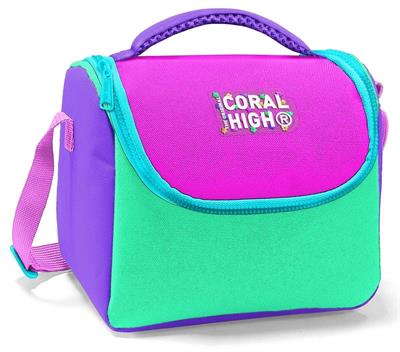 Coral High Kız Çocuk Beslenme Çantası - Thermo - Pembe Yeşil Çok Renkli 12787