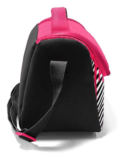 Coral High Kız Çocuk Beslenme Çantası - Thermo - Pembe Siyah Beyaz Boya Desenli 22778