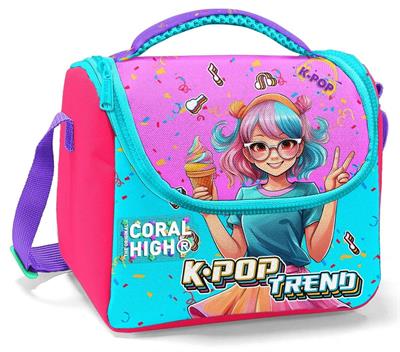 Coral High Kız Çocuk Beslenme Çantası - Thermo - Pembe K-Pop Dondurmalı Kız 12788