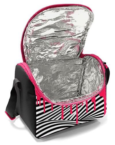 Coral High Kız Çocuk Beslenme Çantası - Thermo - Pembe Siyah Beyaz Boya Desenli 22778