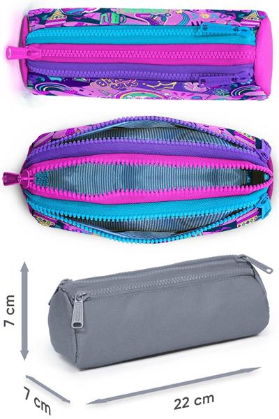 Coral High Kız Çocuk Grafiti Desenli İlkokul Okul Çanta Seti ve Bel Çantası