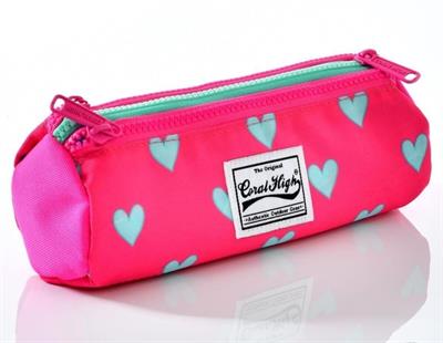 Coral High Kız Çocuk Kalp Desenli 3lü Okul Çantası Seti