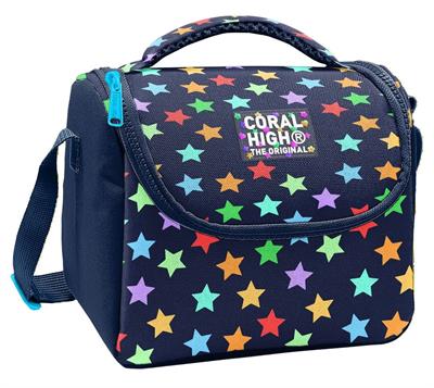 Coral High Kız Çocuk Lacivert Yıldız Desenli Isı Yalıtımlı Beslenme Çantası 37109