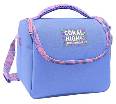 Coral High Kız Çocuk Mor Dalga Desenli Isı Yalıtımlı Beslenme Çantası 37127