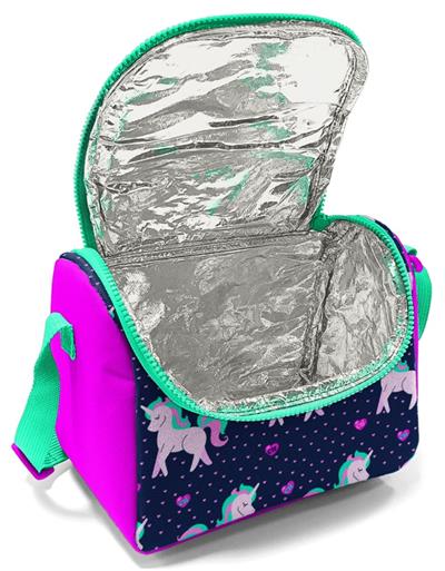 Coral High Kız Çocuk Mor Pembe Unicorn Okul Beslenme Çantası - Isı