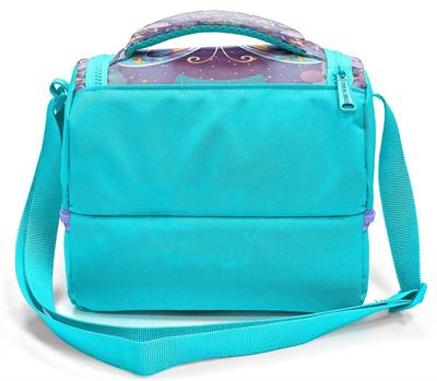 Coral High Kız Çocuk Pastel Renkli Kelebek Desenli İki Katlı Okul Beslenme Çantası 37203