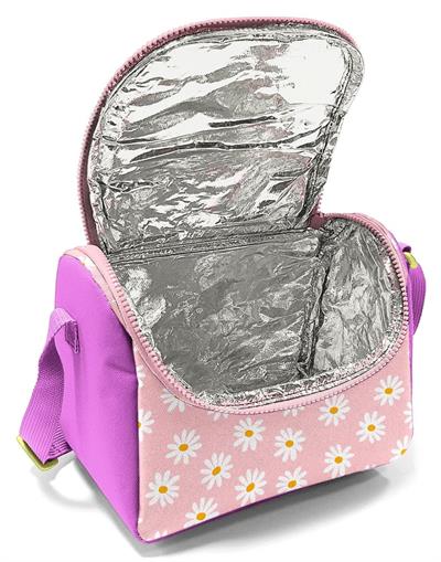 Coral High Kız Çocuk Pembe Beyaz Papatya Desenli Isı Yalıtımlı Beslenme Çantası 37124