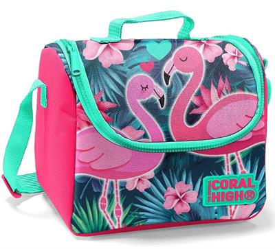 Coral High Kız Çocuk Pembe Flamingo Okul Sırt Çantası ve Beslenme Çantası