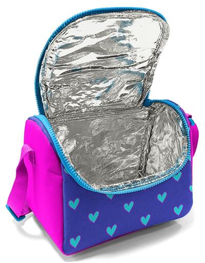 Coral High Kız Çocuk Pembe Lavanta Kalp Okul Beslenme Çantası - Thermo Yalıtımlı