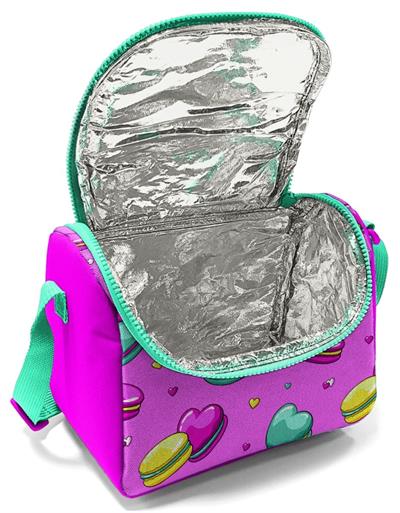 Coral High Kız Çocuk Pembe Makaron Okul Beslenme Çantası -Yalıtımlı