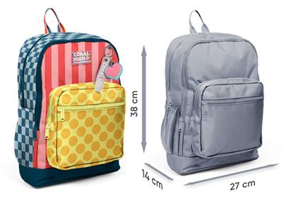 Coral High Kız Çocuk Sarı Pembe Yeşil Puantiyeli İlkokul Sırt Çantası (Dört Bölme) 33204