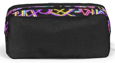 Coral High Kız Çocuk Siyah Çok Renkli Neon Desenli İki Bölmeli Kalem Çantası/Kalemlik 31048