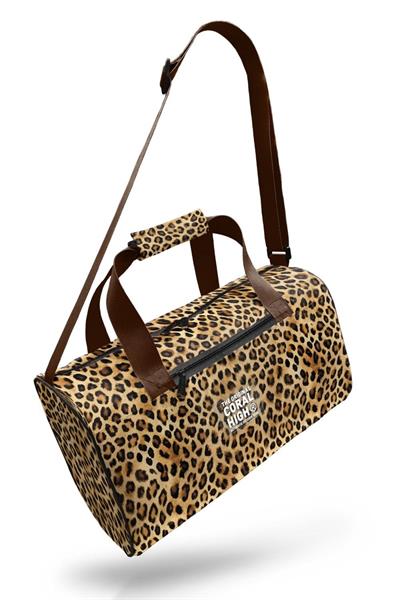 Coral High Kız Çocuk Spor ve Seyahat Çantası - Kahverengi Leopar Desenli - 27533