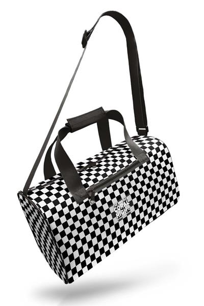 Coral High Kız Çocuk Spor ve Seyahat Çantası - Siyah Beyaz Dama Desenli - 27531