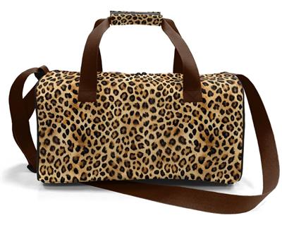 Coral High Kız Çocuk Spor ve Seyahat Çantası - Kahverengi Leopar Desenli - 27533