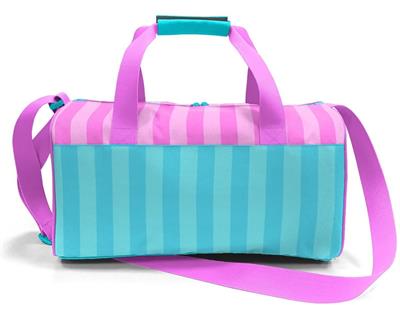 Coral High Kız Çocuk Spor ve Seyahat Çantası - Turkuaz Pembe Çizgili Desenli - 27521