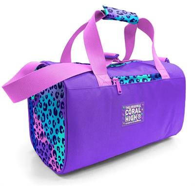 Coral High Kız Çocuk Spor ve Seyahat Çantası - Mor Pembe Leopar Desenli - 27532