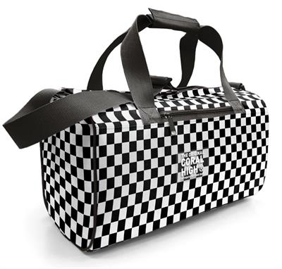 Coral High Kız Çocuk Spor ve Seyahat Çantası - Siyah Beyaz Dama Desenli - 27531